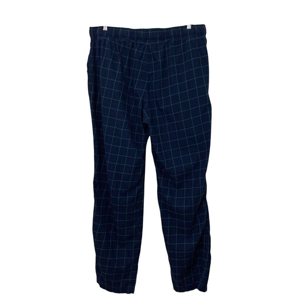 UGG Men’s Check Cotton Flannel Lounge Pajama Pants Navy Blue Green Size XXL - Picture 2 of 6